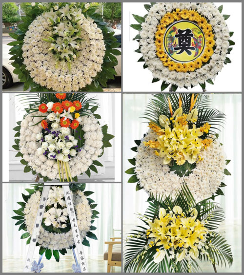 安徽阜阳市临泉县杨桥镇郭沟村花圈速递